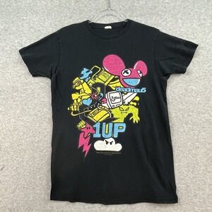 Deadmau5 Shirt 1up T-Shirt Black Graphic Indie Music Tour Shirt Adult Medium